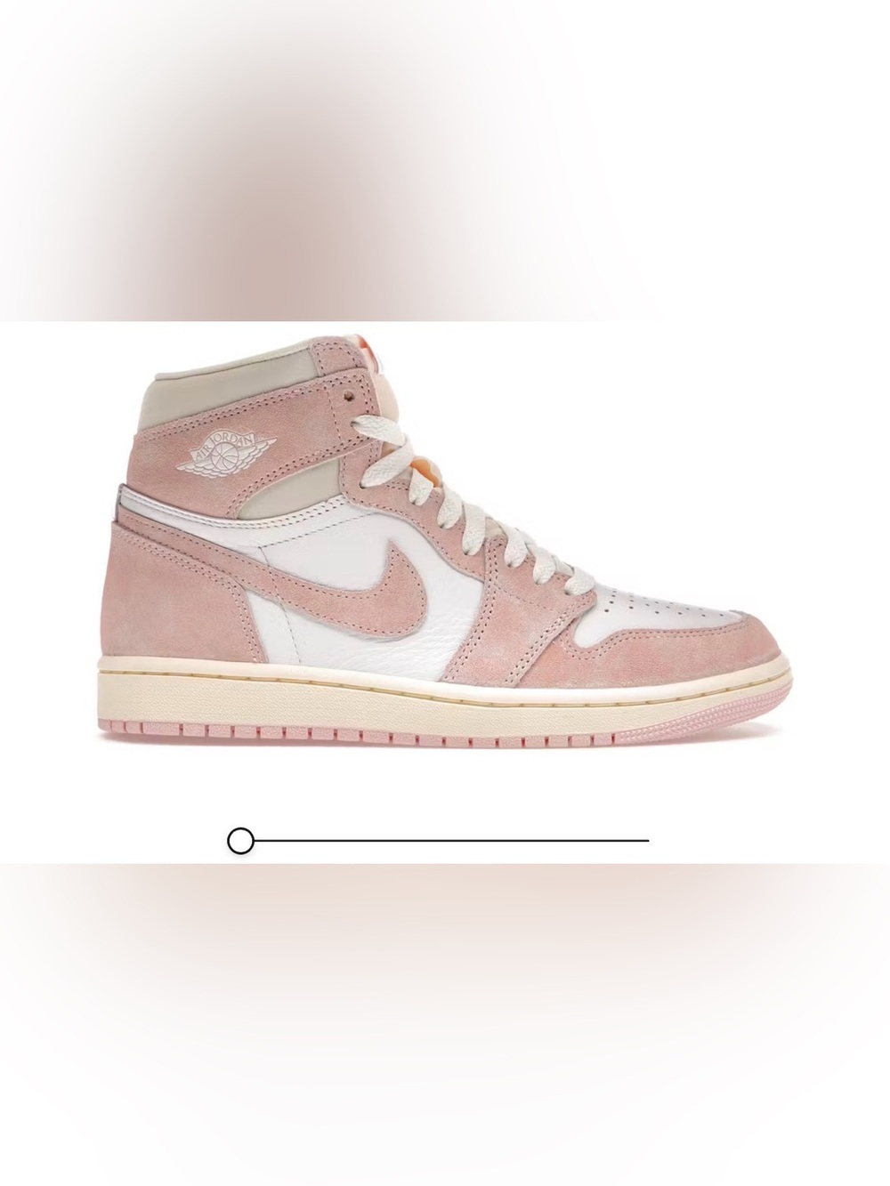Nike Air Jordan 1 High Top Sneakers - Pink White sz 5. New with box